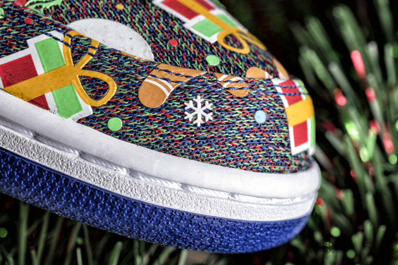 ugly sweater nike shoes