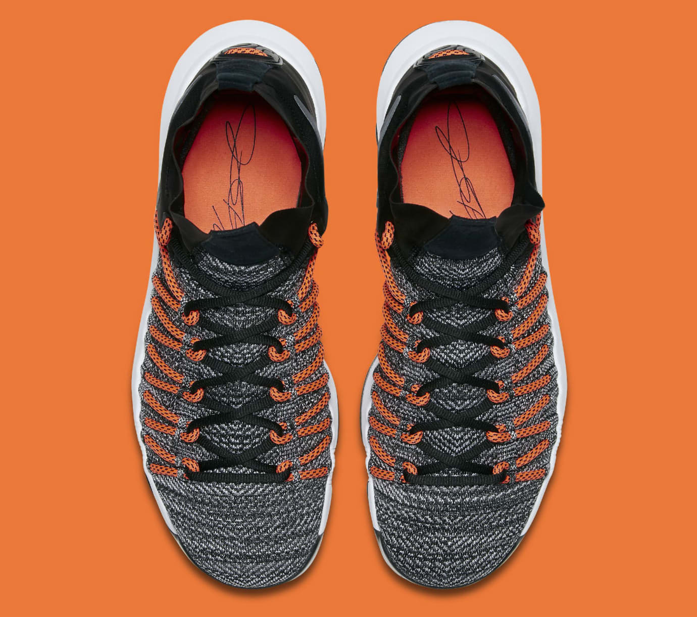 kd 9 elite dark grey hyper orange