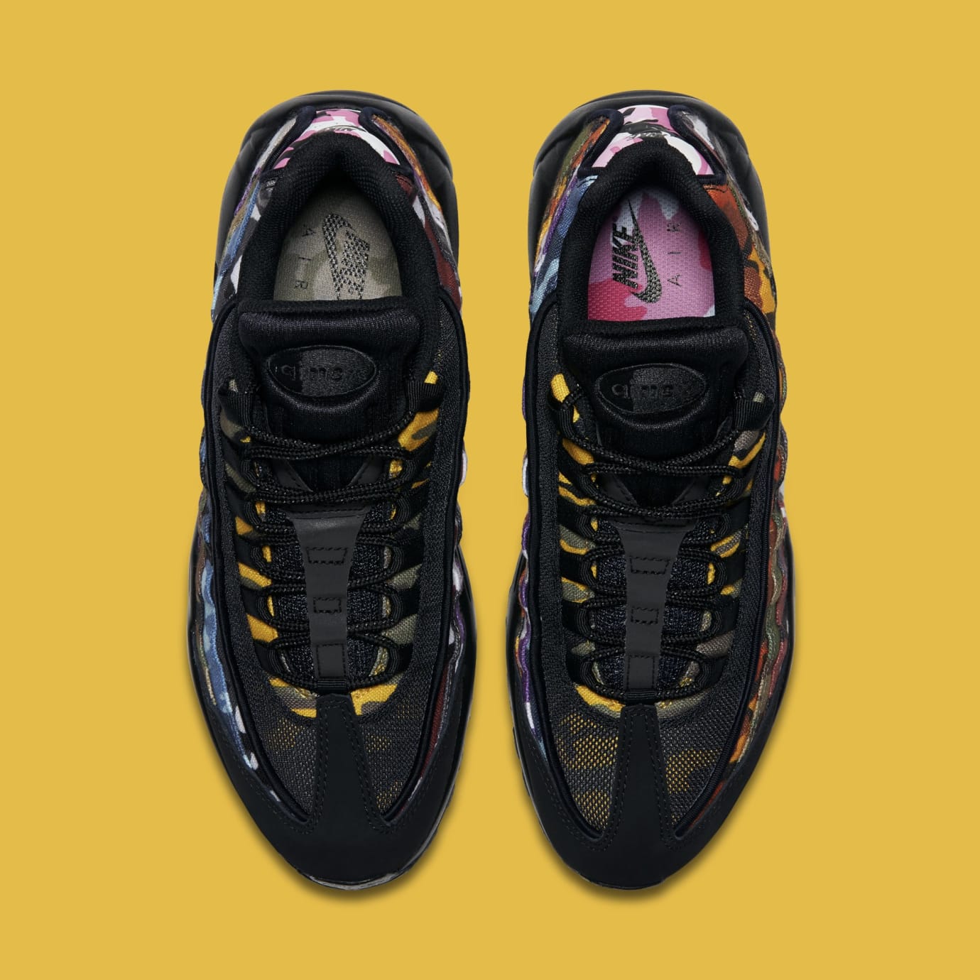 Nike Air Max 95 ERDL Party Multi Color Camp White Black Men's Nike Air Max 95 “ERDL Party Camo” Black AR4473 001