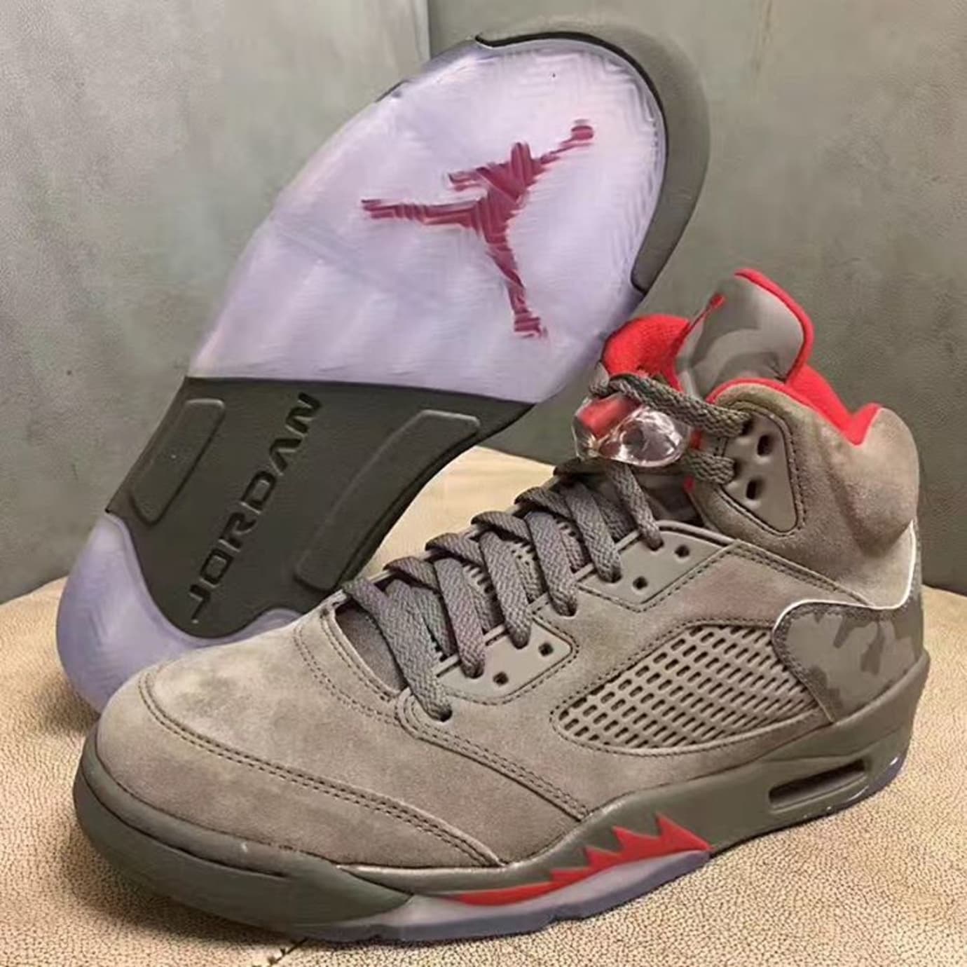 camo jordans 5