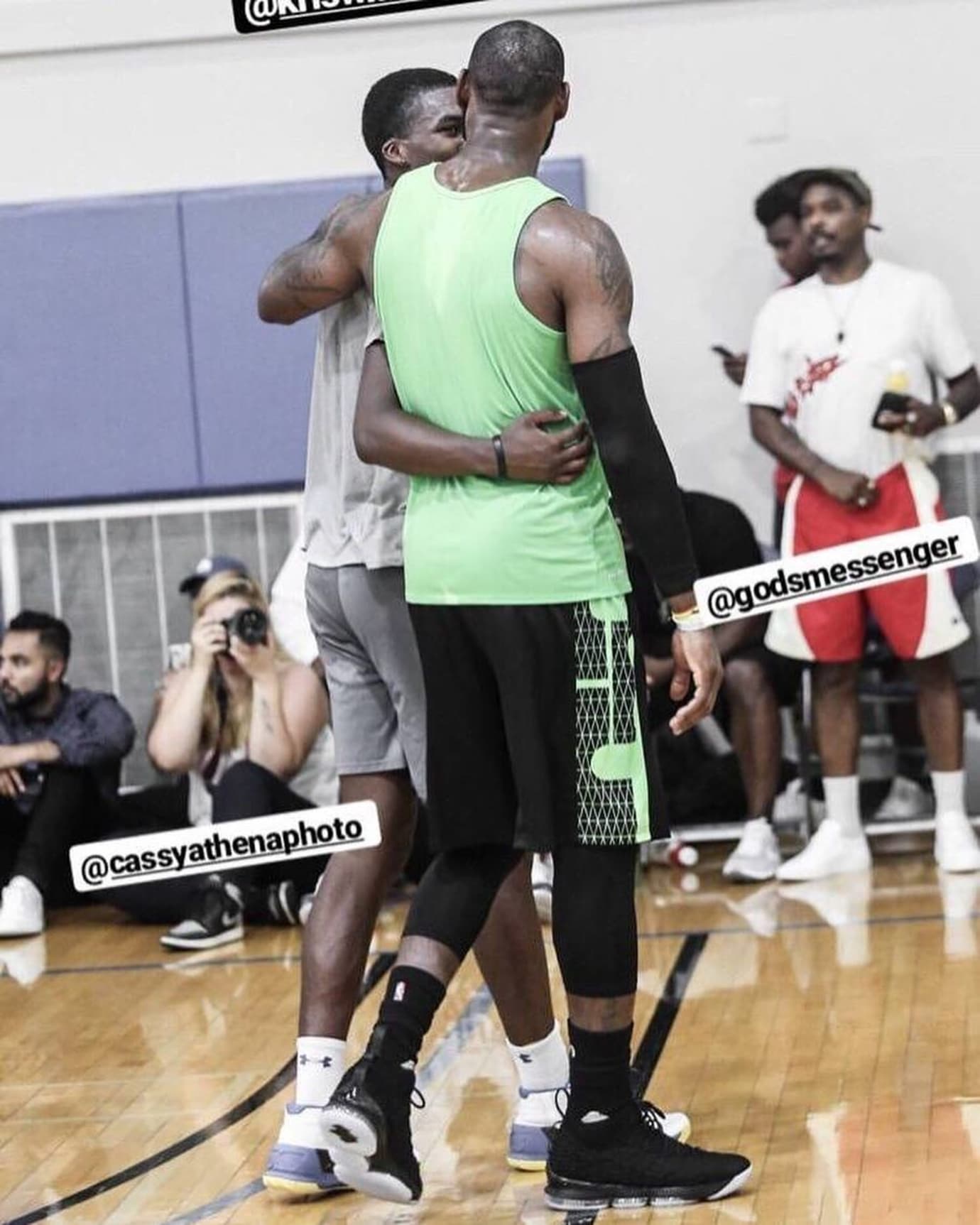 lebron wearing yeezys