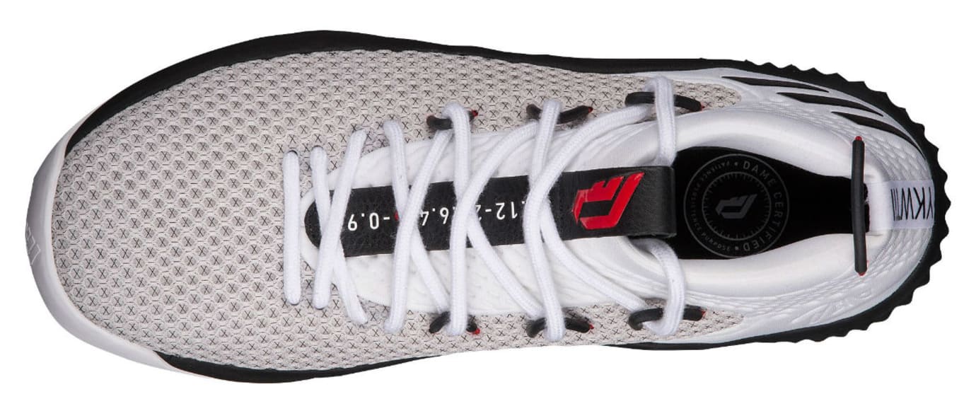 Adidas Dame 4 White Black Red Release Date Top BY3759