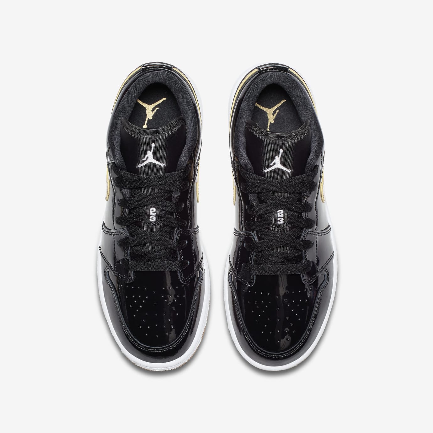 jordan 1 low black and gold