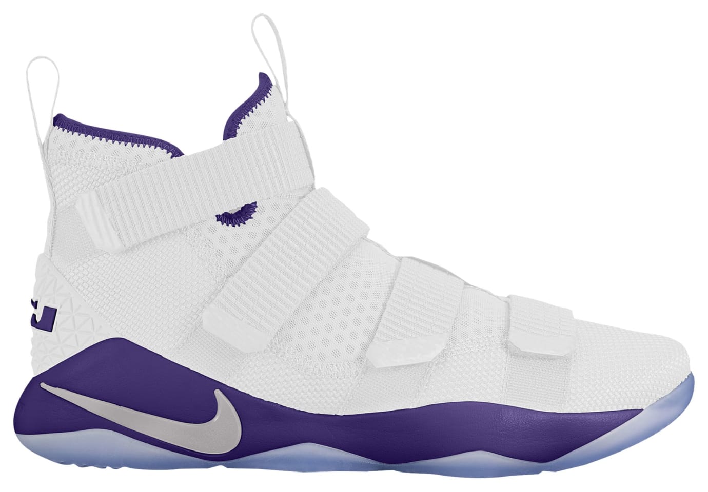 white and purple lebrons