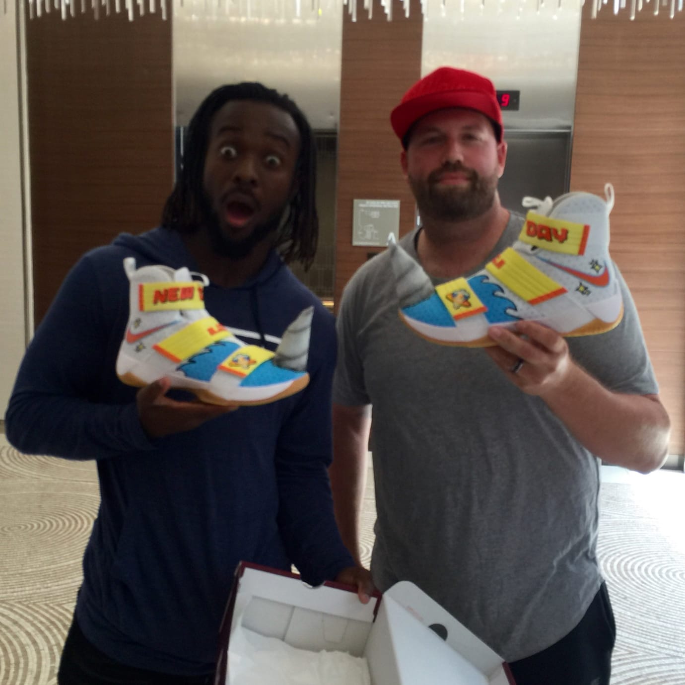 kofi kingston nike shoes