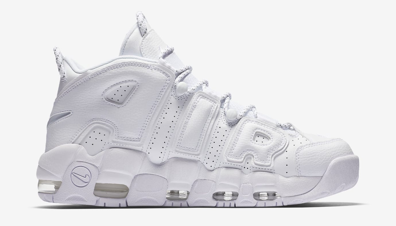 nike uptempo triple white