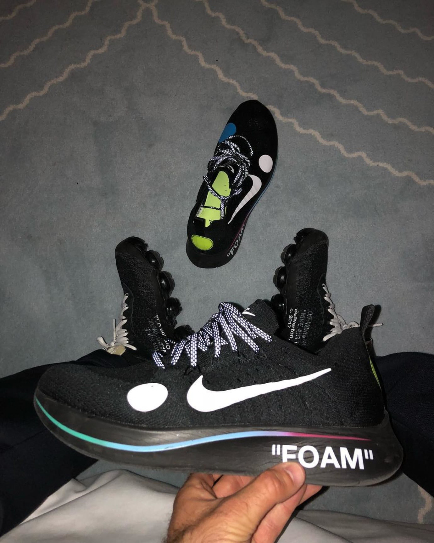 （訳ありセール 格安） OFF-WHITE × NIKE ZOOM FLY MERCURIAL 27.5 kids-nurie.com