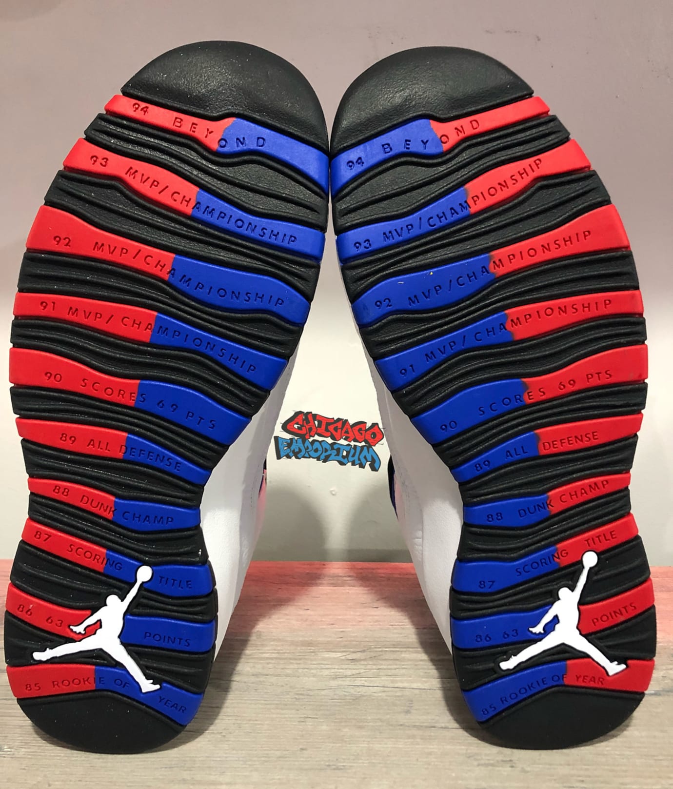 jordan 10 blue and red 2018