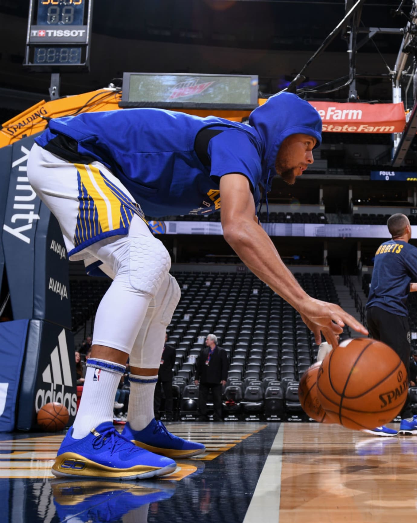 curry 4 royal blue