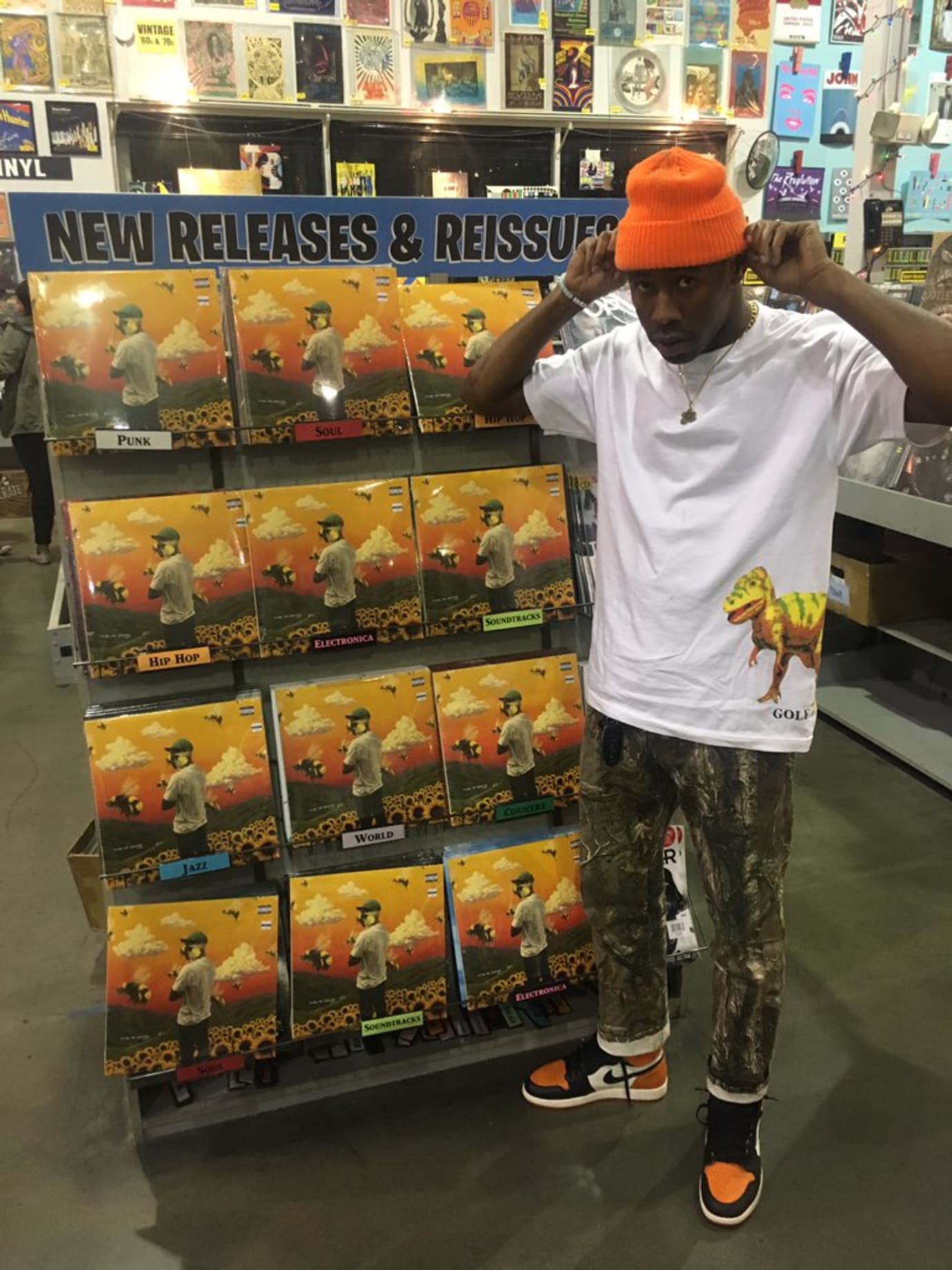 tyler the creator wearing jordans