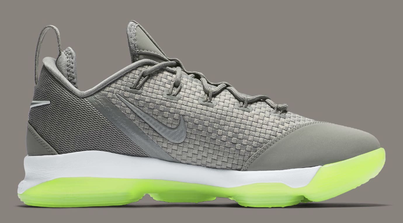 lebron 14 low grey and green