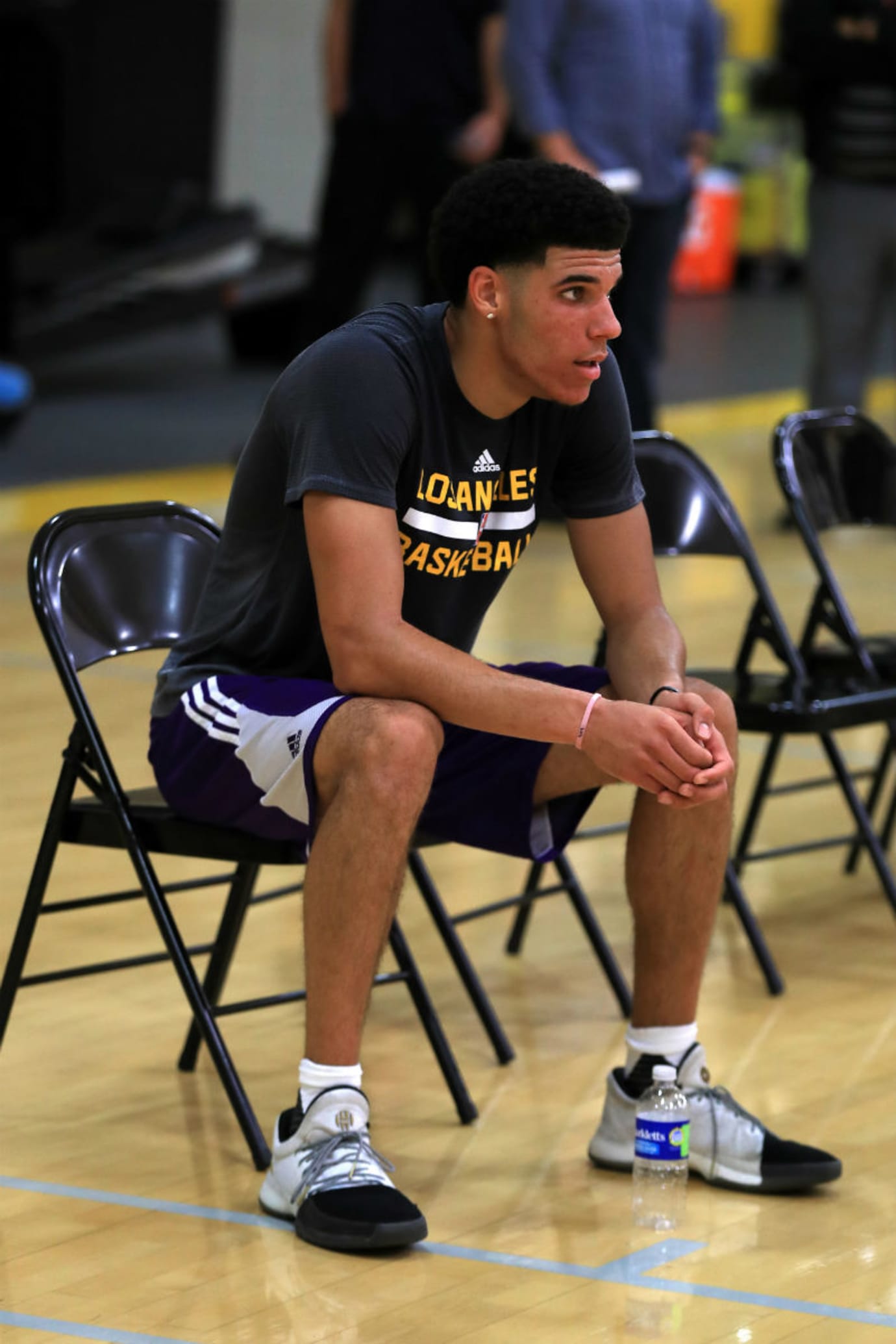 Lonzo Ball Wears James Hardens' Adidas Lakers Workout | Collector