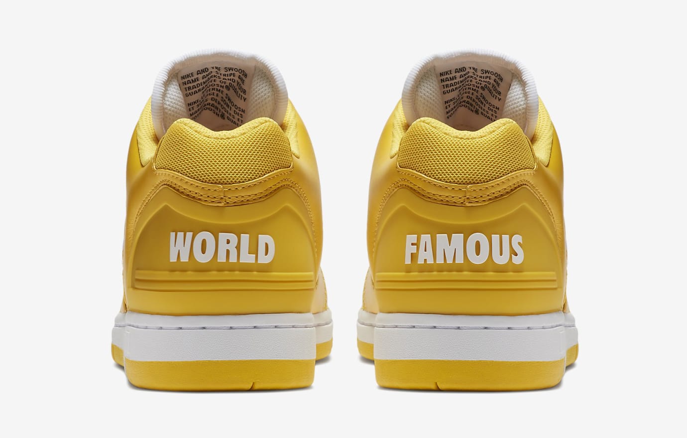 nike sb air force 2 low supreme yellow