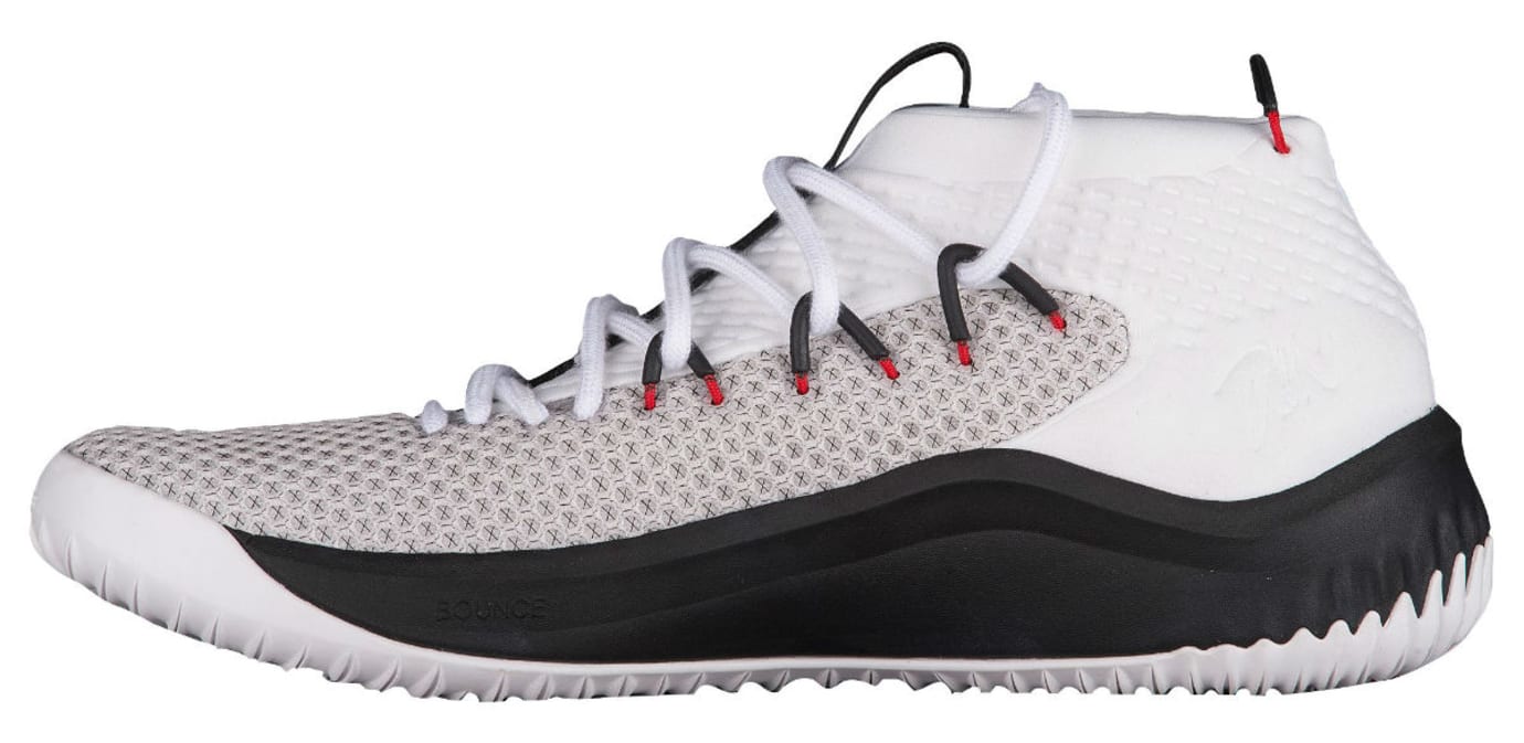 Adidas Dame 4 White Black Red Release Date Medial BY3759