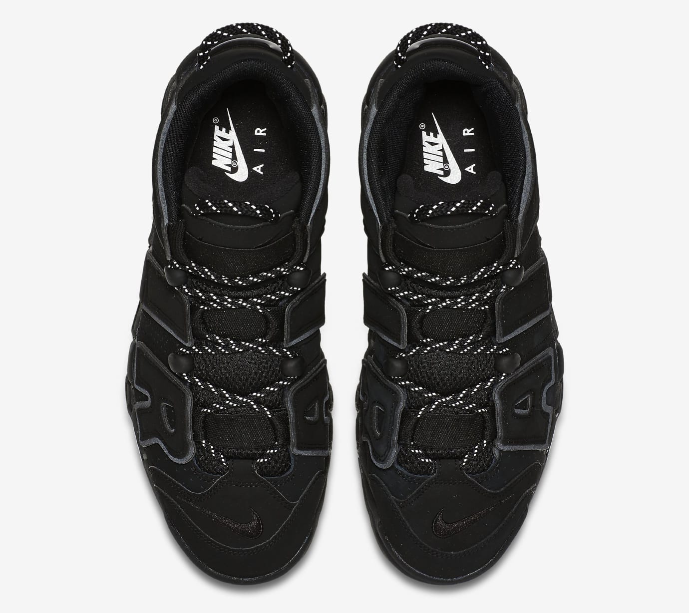 air more uptempo black reflective