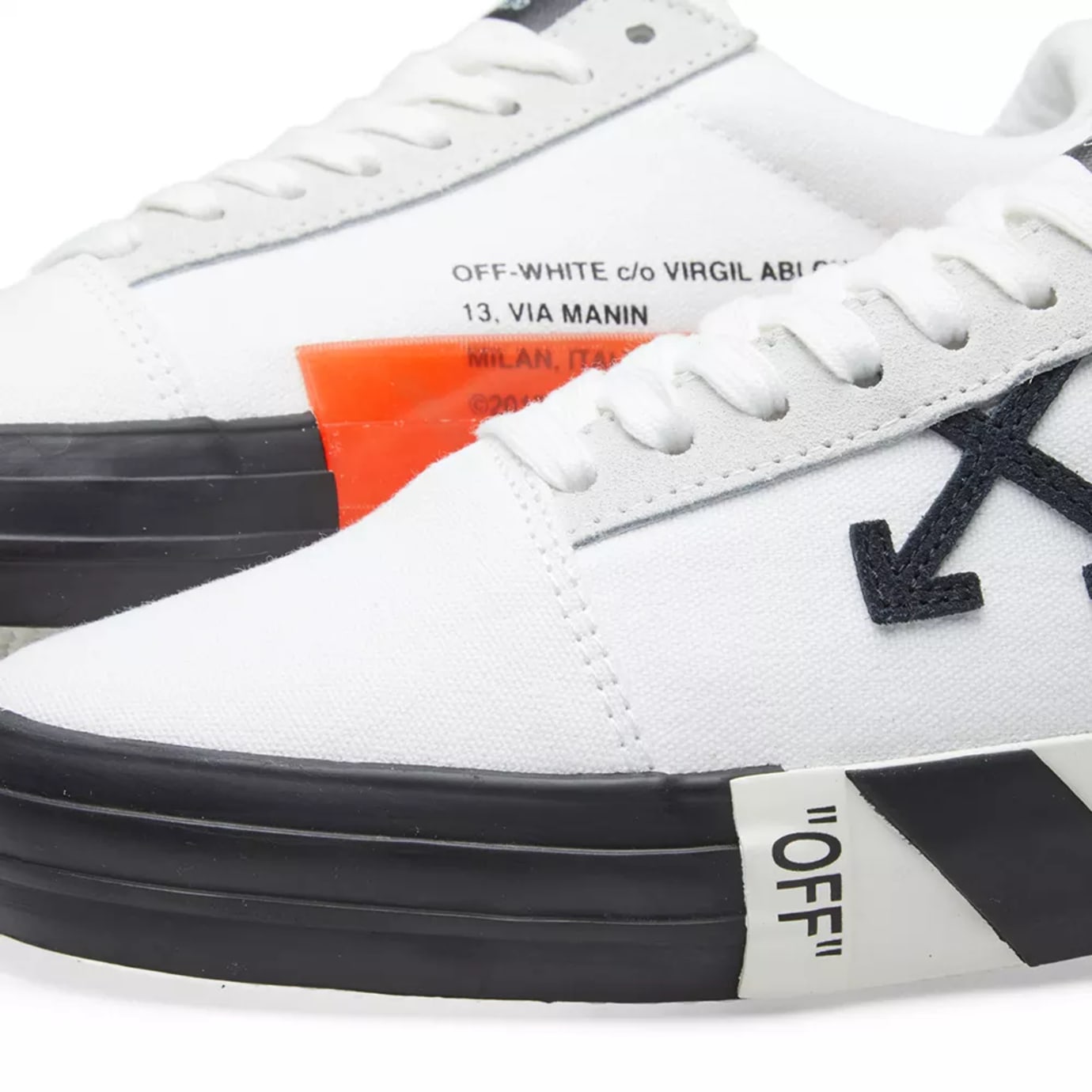 off white vulc canvas trainers