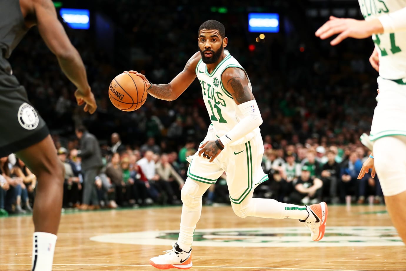 kyrie wearing kyrie 5