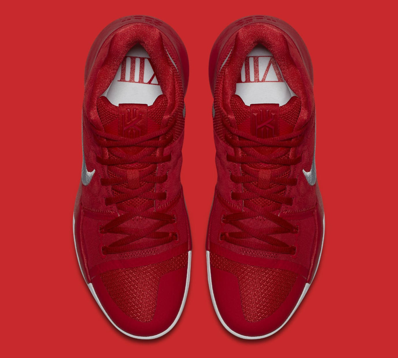 kyrie 3 university red black