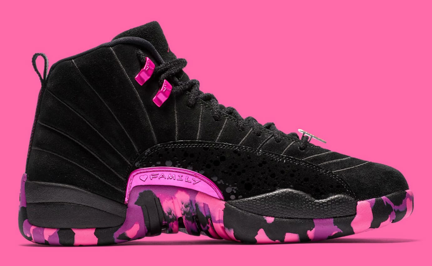 pink camo jordan 12