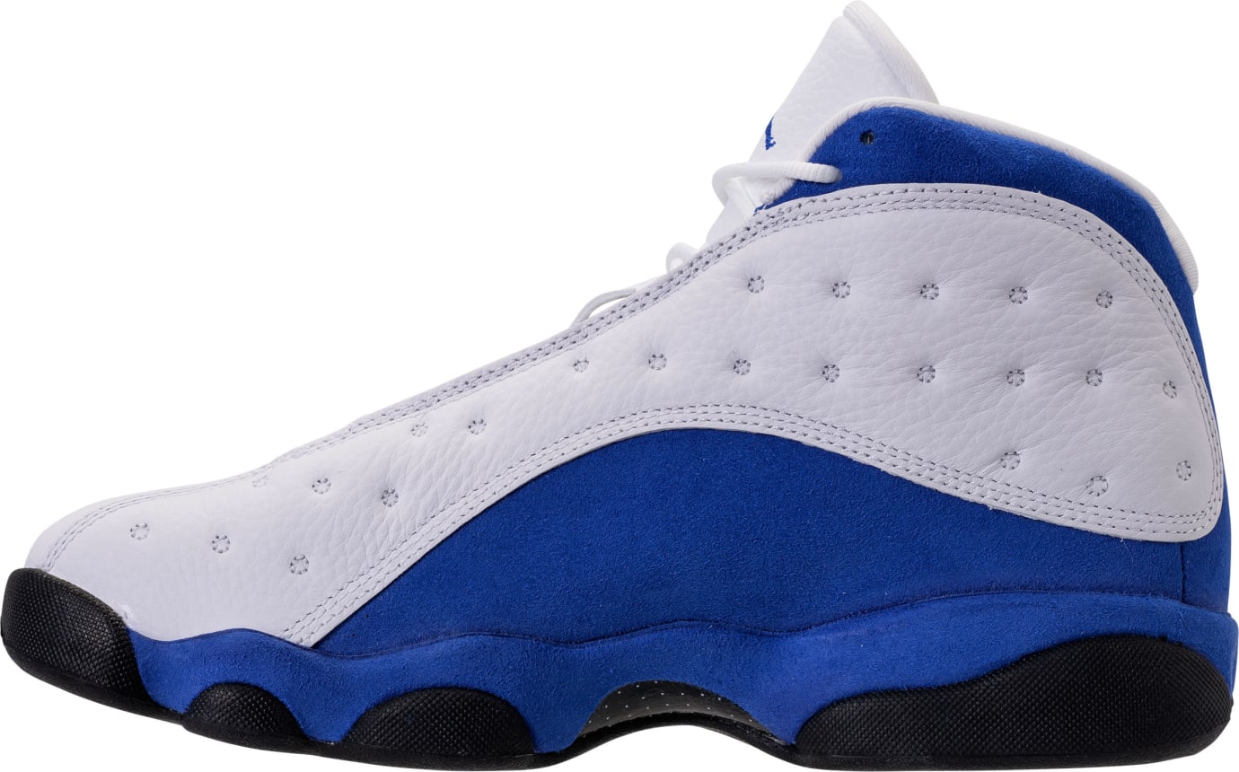 new jordans 13 blue and white