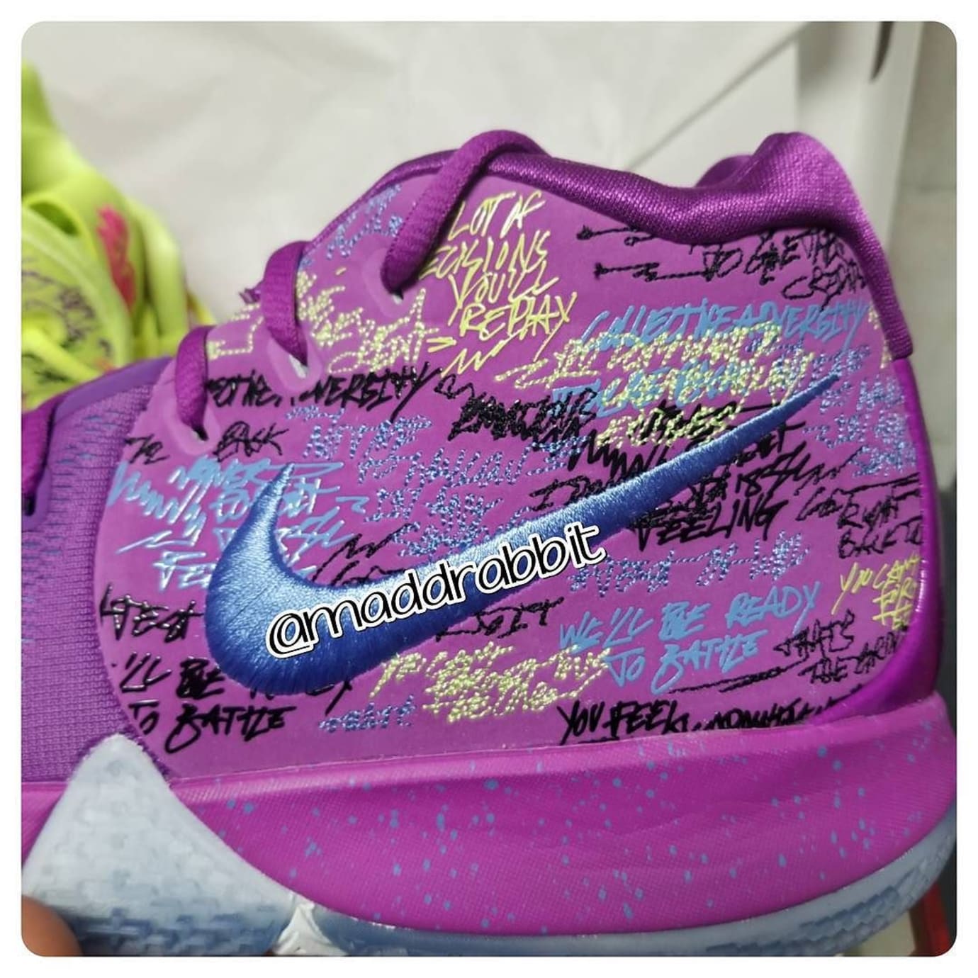 Nike Kyrie 4 Confetti Multicolor Yellow Purple Release Date 943806-900 Left