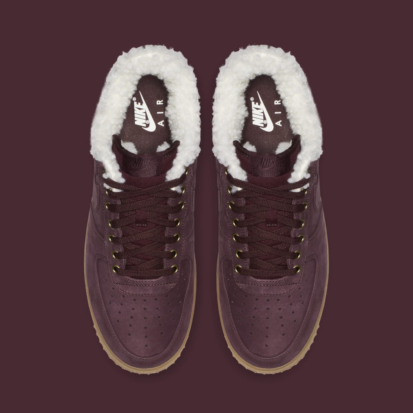 nike air force 1 burgundy crush