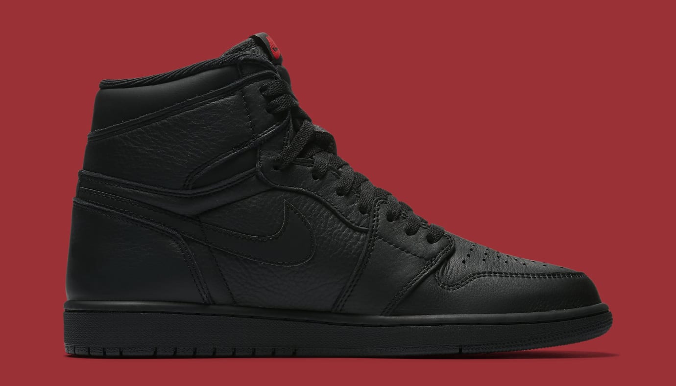 full black jordan 1s