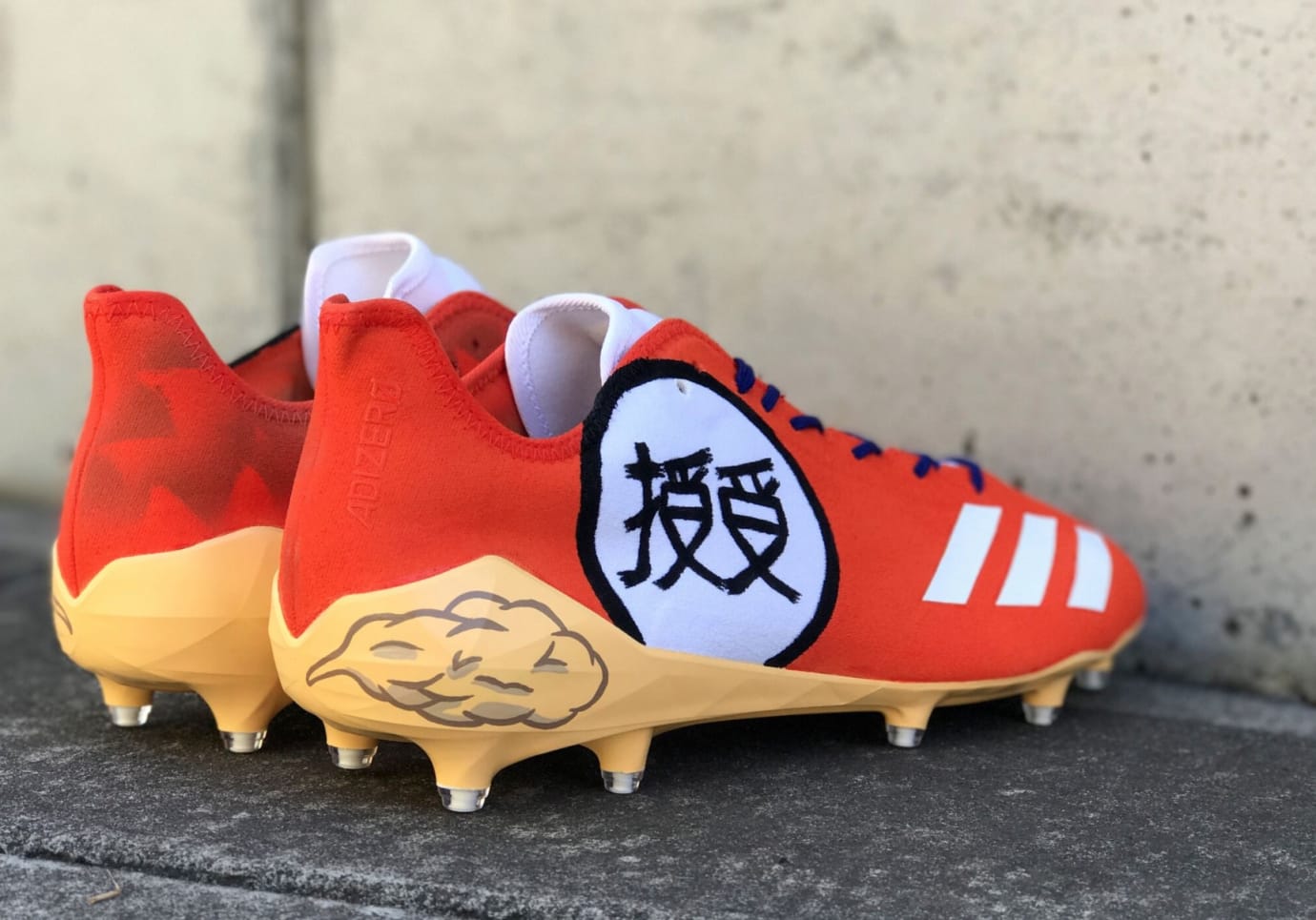 Juju Smith Schuster Dragon Ball Z Goku Cleats Sole Collector