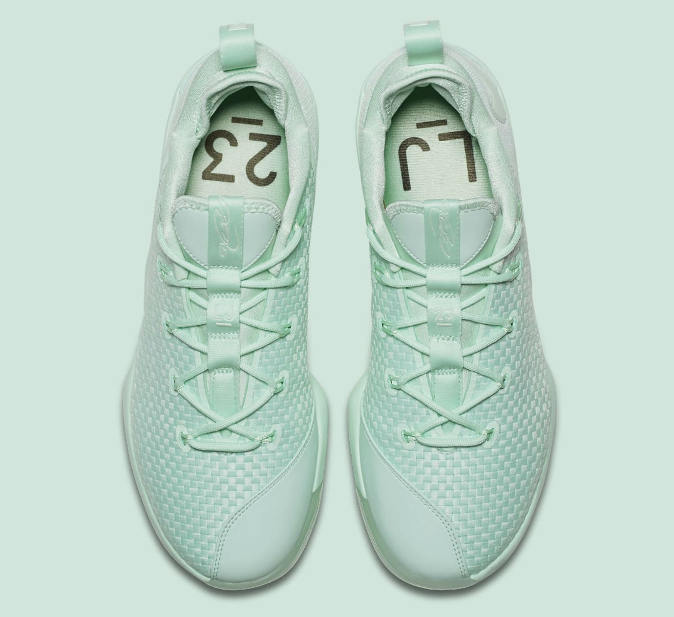 lebron 14 low grey and green