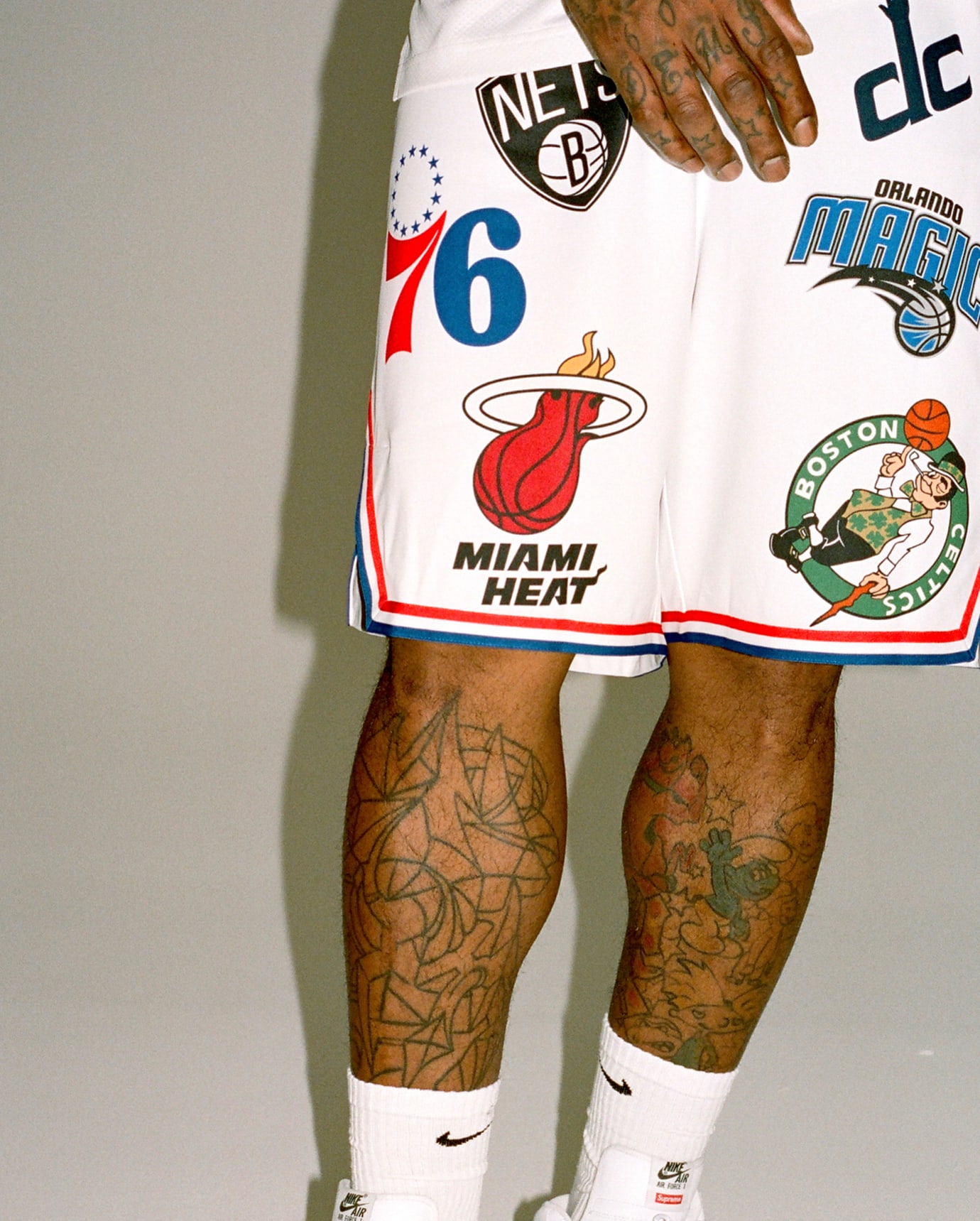 J.R. Smith Supreme x Nike x NBA Jersey & Shorts 5