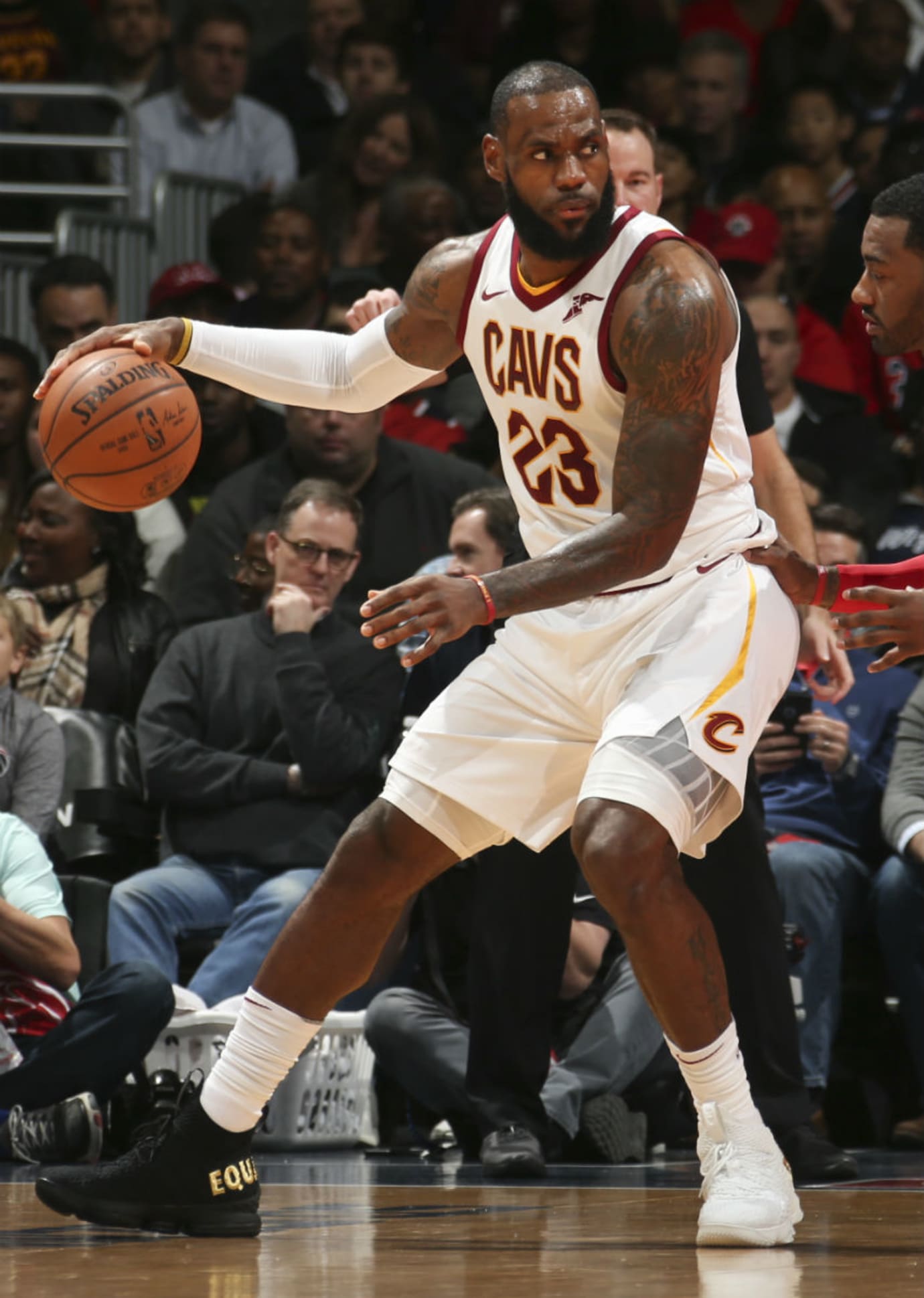 lebron 15 white and gold equality