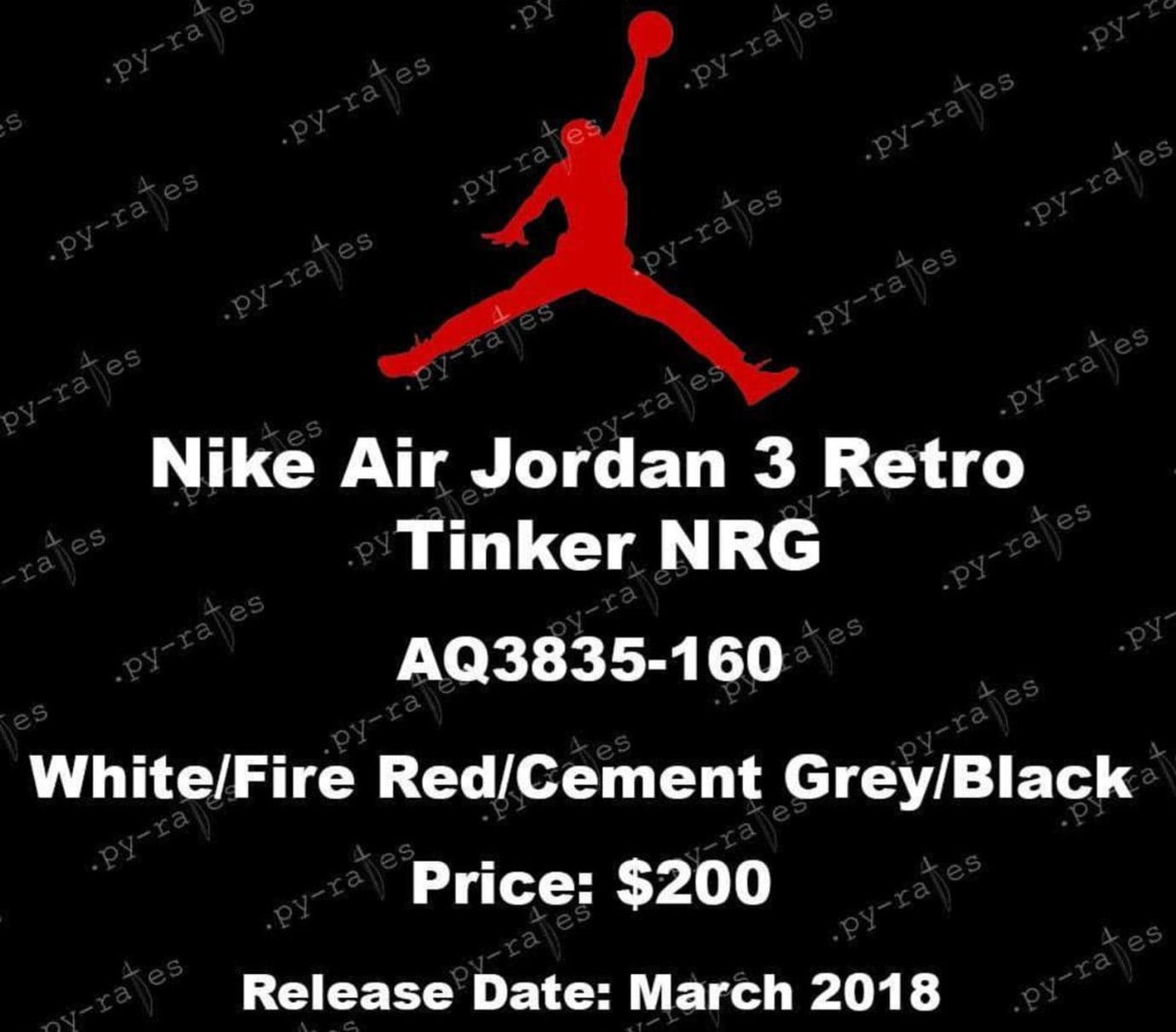 Air Jordan 3 Retro Tinker Nrg Aq35 160 Release Date Sole Collector