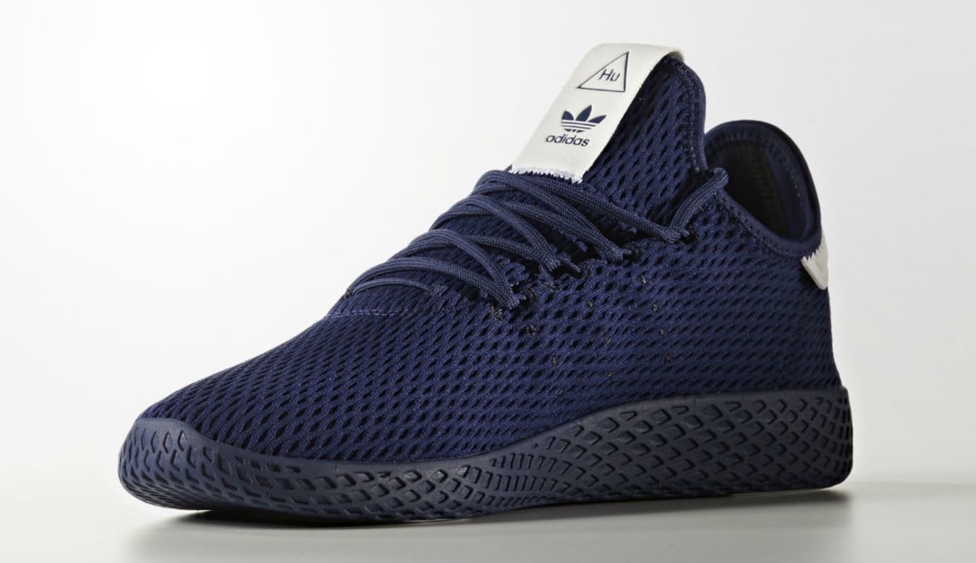 pharrell williams tennis hu shoes navy