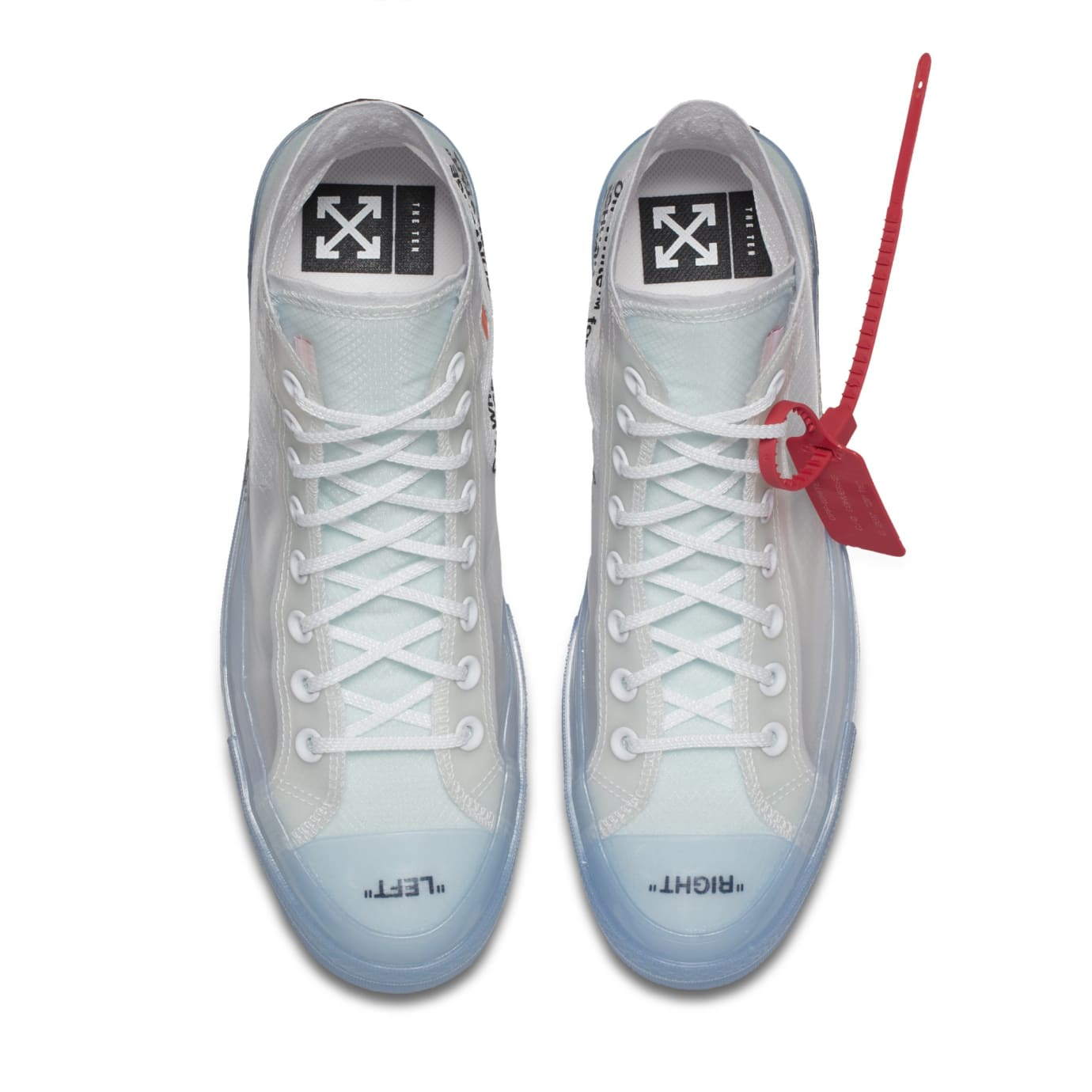Off white converse top view cheap
