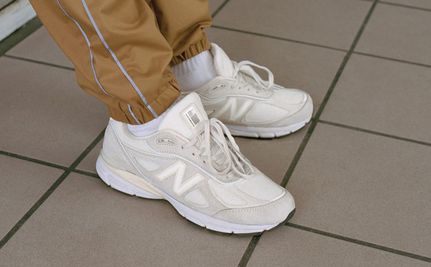 Cream new balance 990 best sale