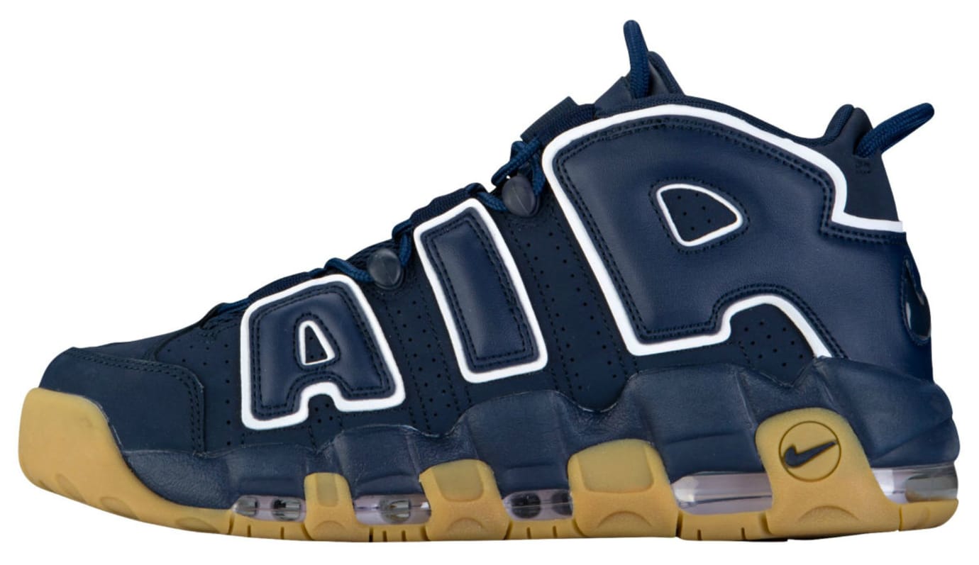 nike uptempo gum sole