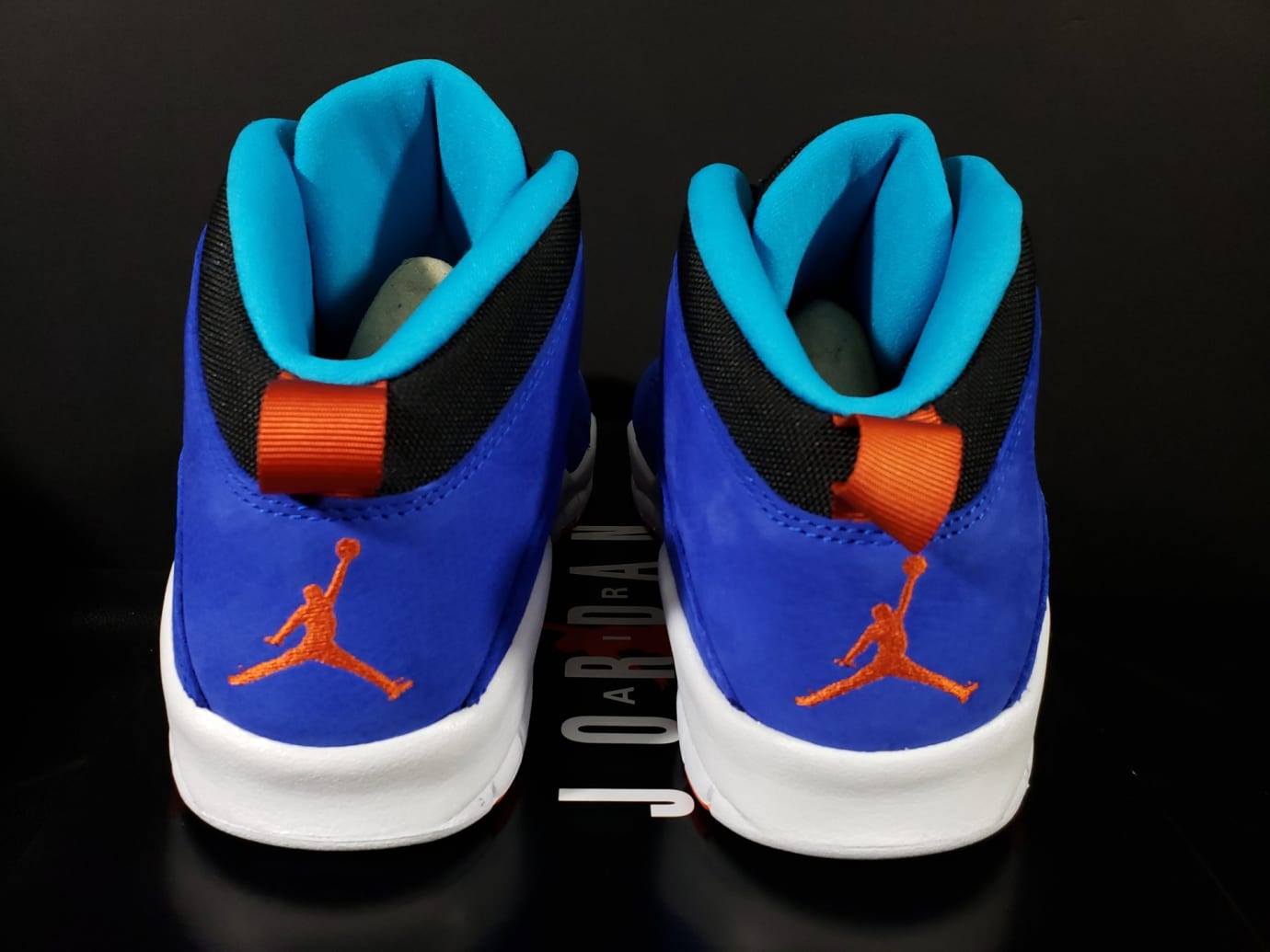 jordan retro 10 blue orange black