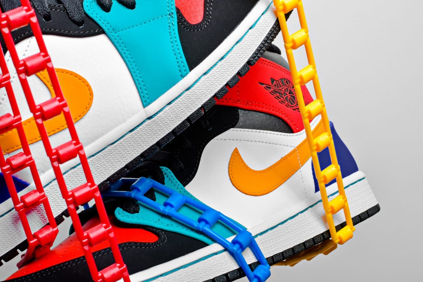 Multi color mid 1s top