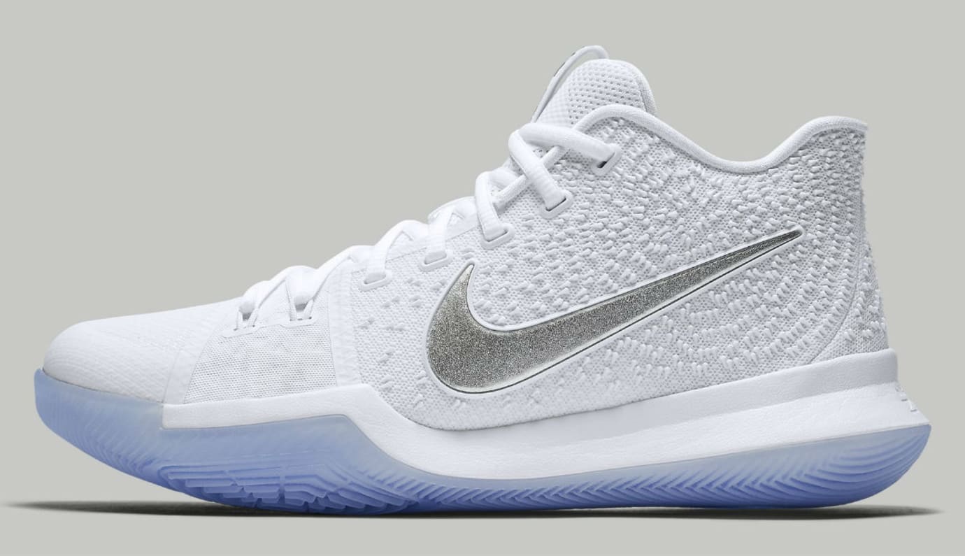Nike kyrie 3 white chrome clearance