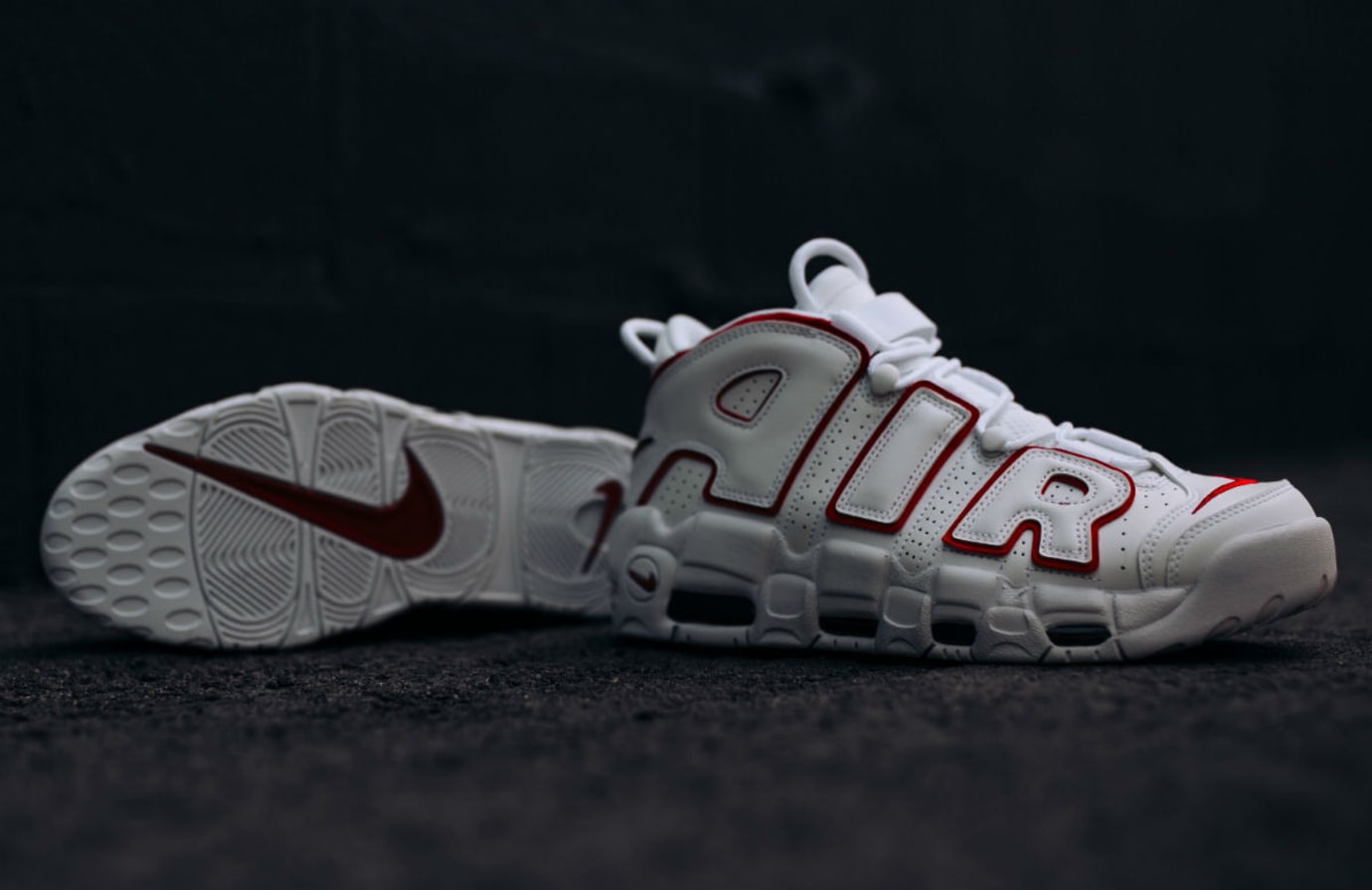 Nike Air More Uptempo White University Red Release Date 102 Sole Collector