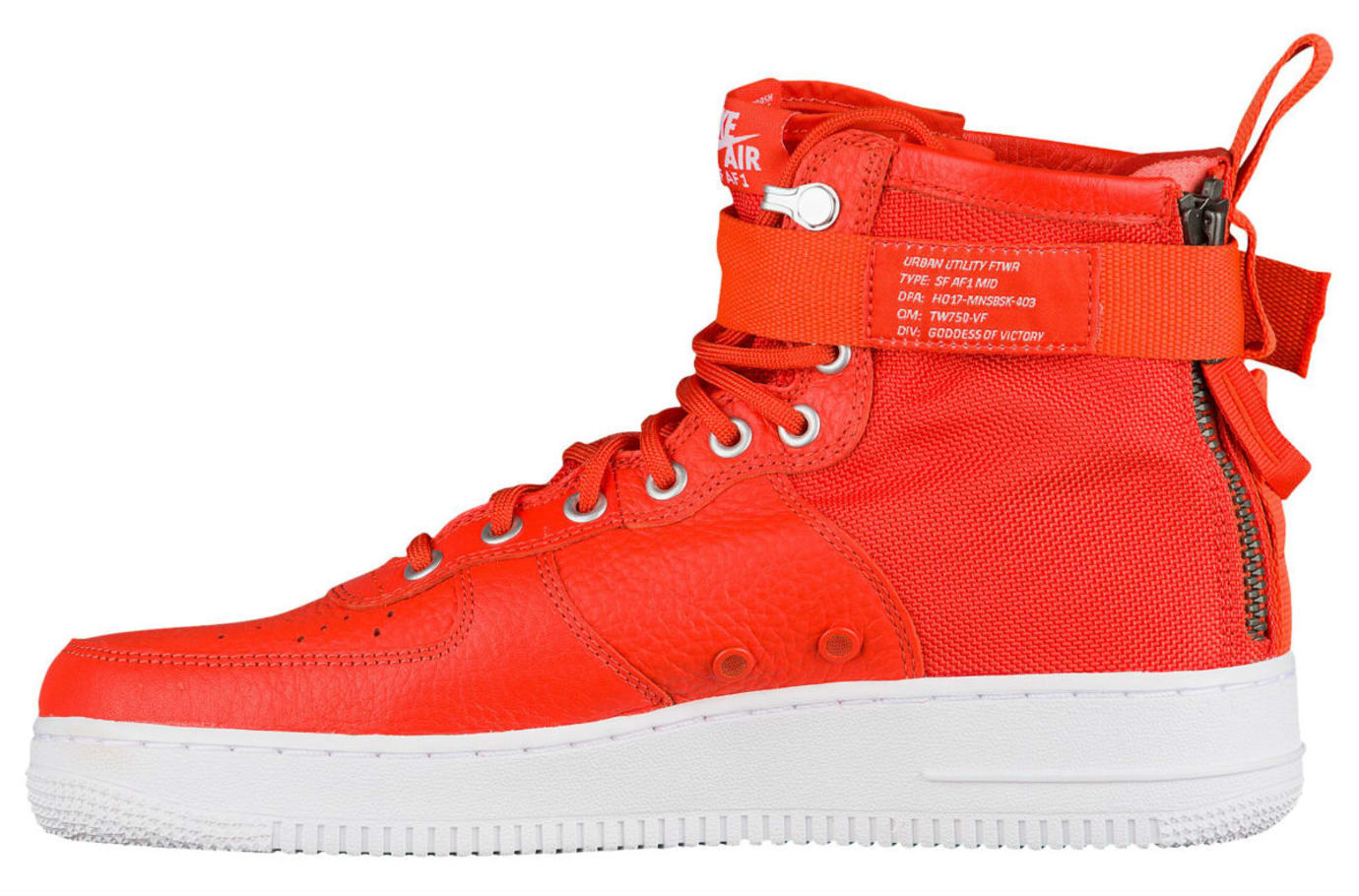 nike sf air force 1 mid team orange