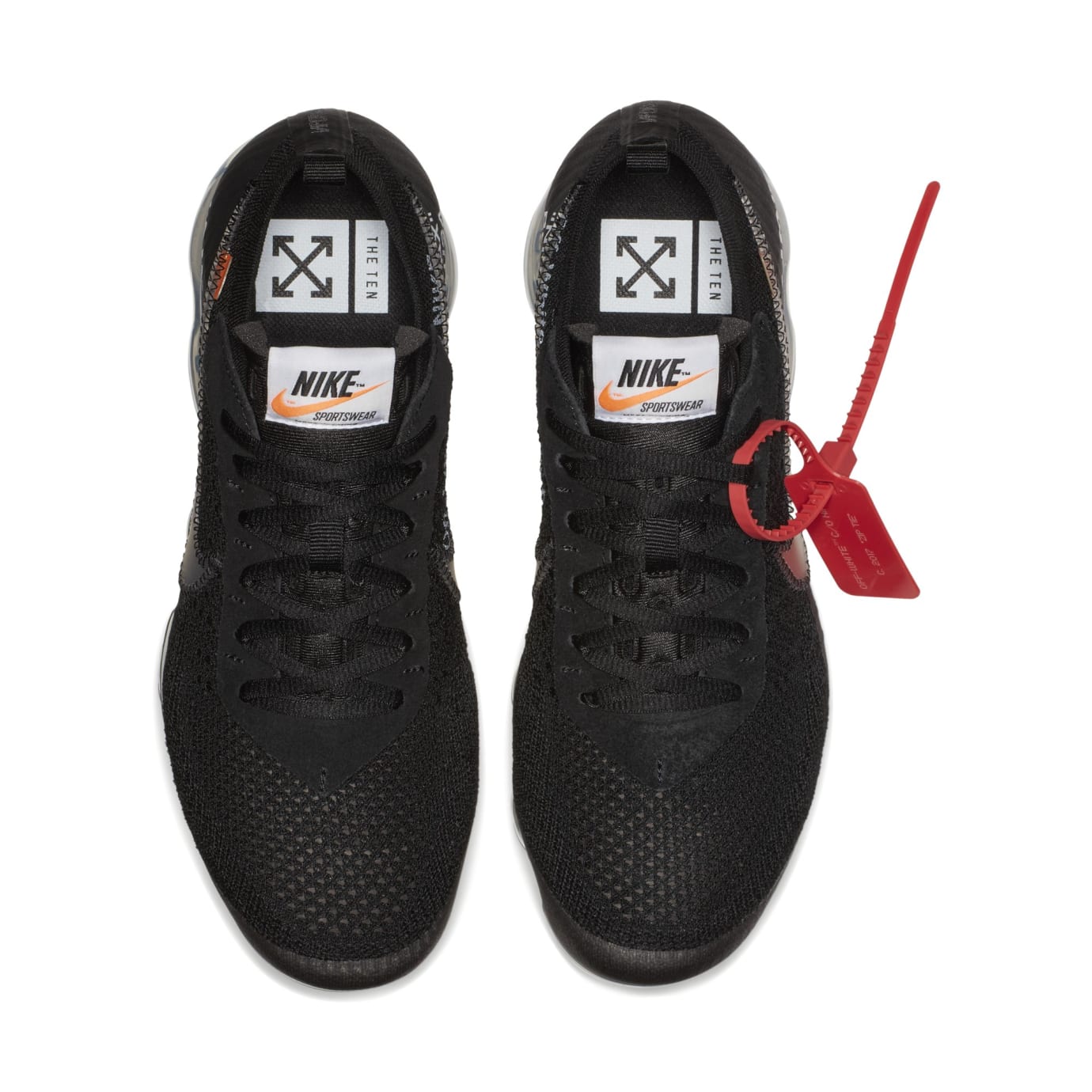 Off-White x Nike Air VaporMax 'Black' AA3831-002 (Top)
