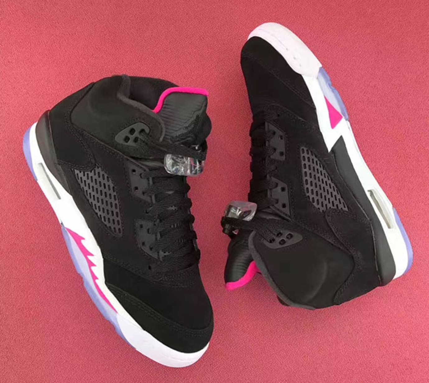 pink and gray jordan 5