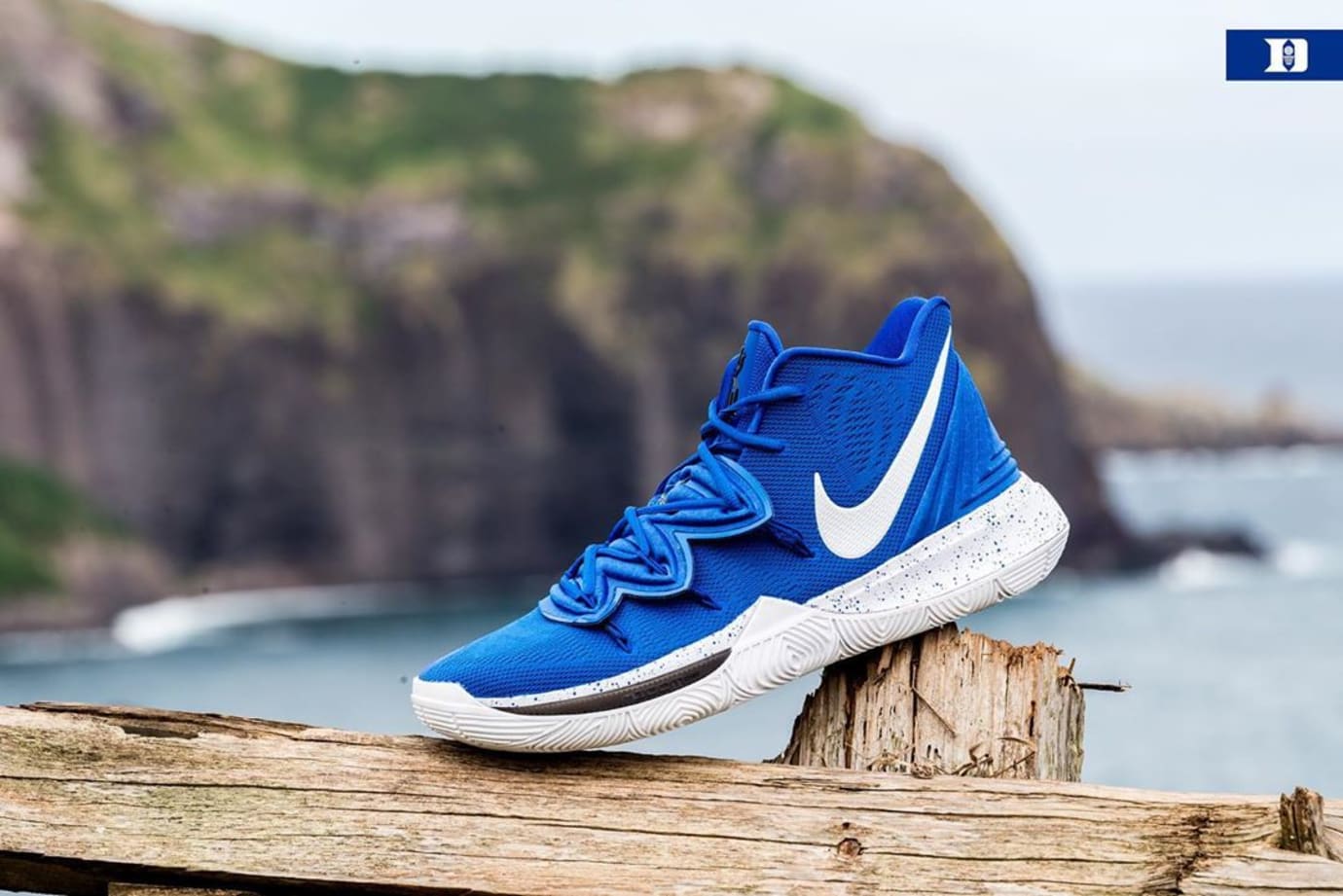Nike Kyrie 5 'Duke' PE Blue (Lateral)