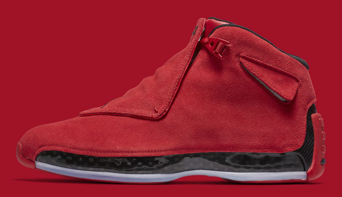 black and red jordan 18