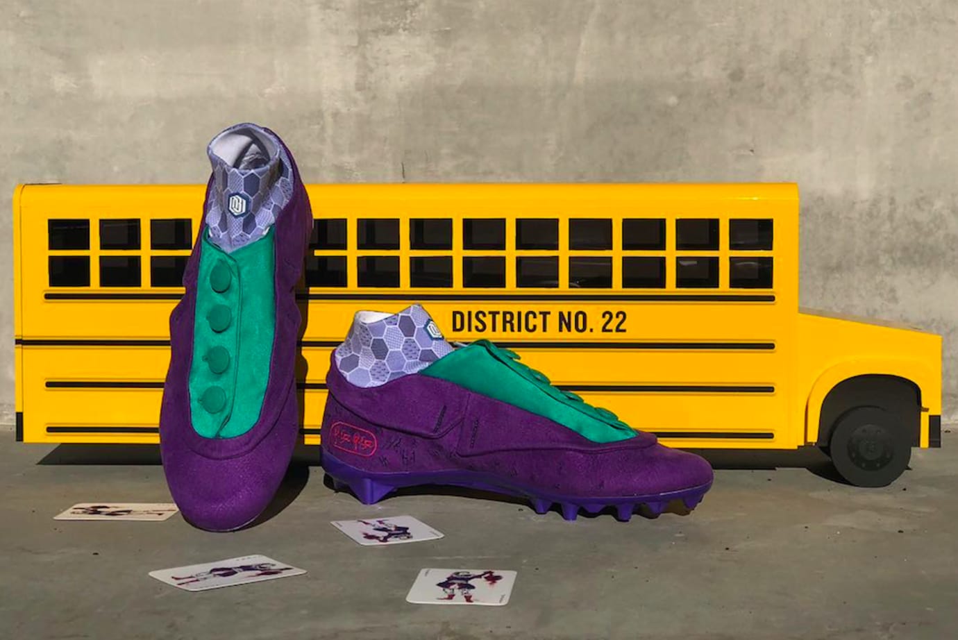 A Detailed Look At Obj S Joker Inspired Pe Cleats Sole Collector