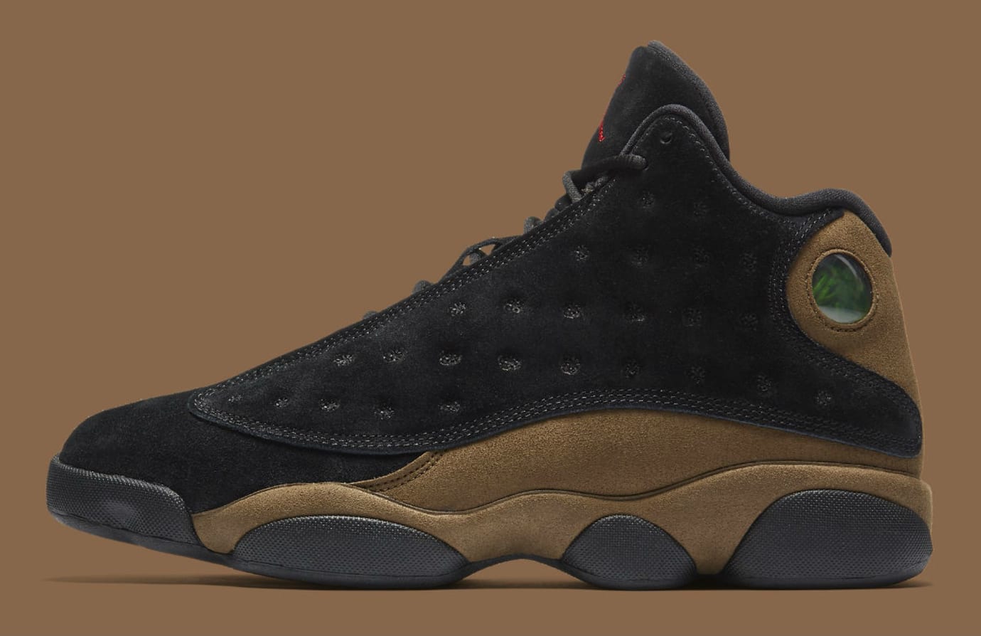 black and olive jordan 13