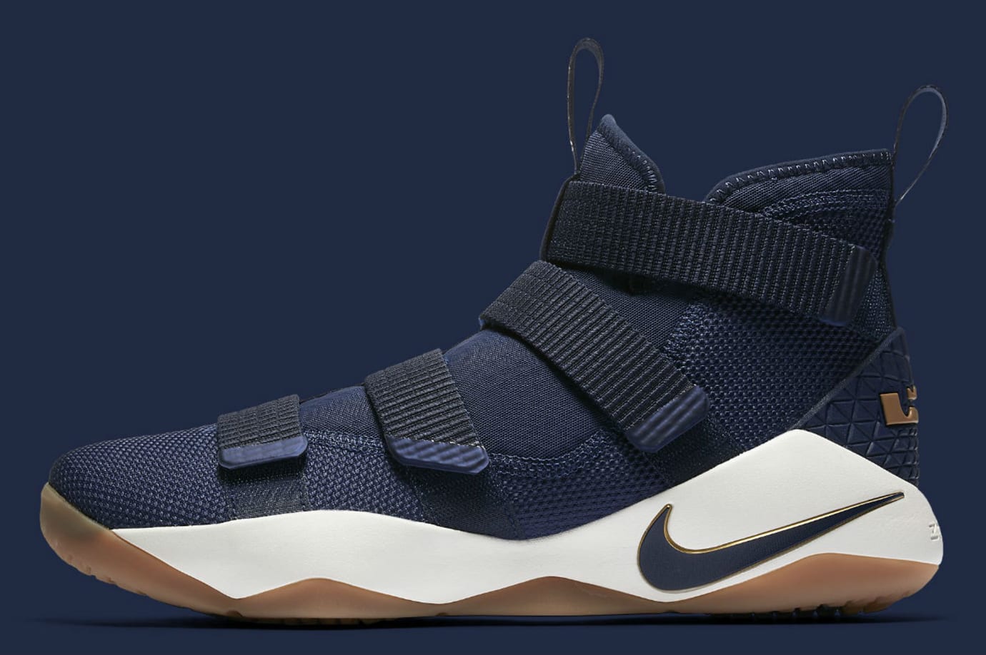 navy blue lebron soldier 11