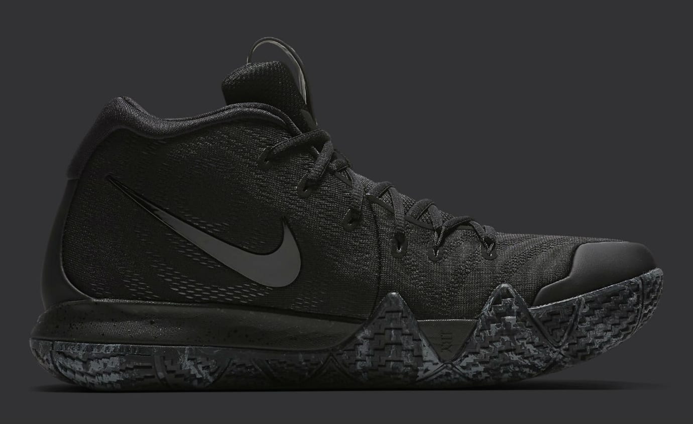 kyrie 4s white and black