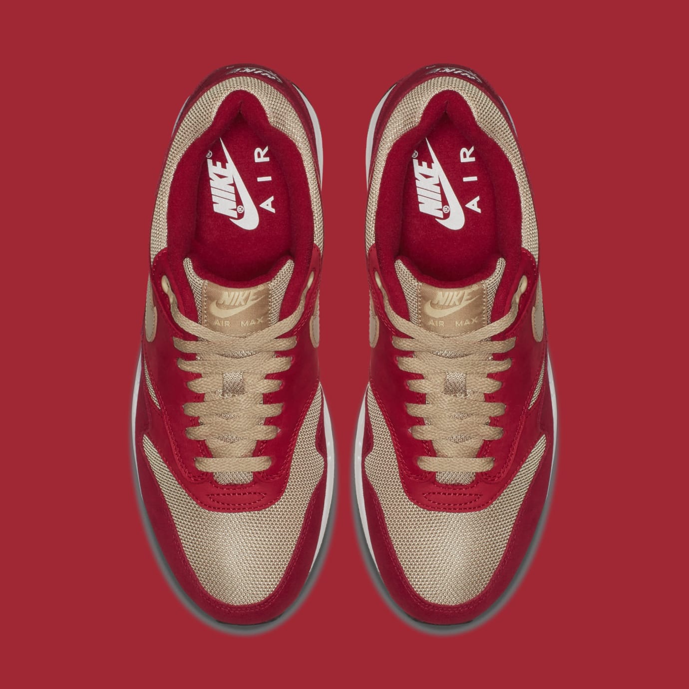 atmos x nike air max 1 red curry